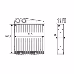 Échangeur de chaleur, chauffage habitacle VALEO 812250 - Vue supplémentaire 4