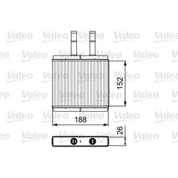 Échangeur de chaleur, chauffage habitacle VALEO 812442