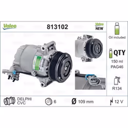 Compresseur de climatisation VALEO 813102 - Vue supplémentaire 5
