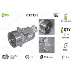 Compresseur de climatisation VALEO 813123