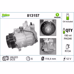 Compresseur de climatisation VALEO 813157 - Vue supplémentaire 5