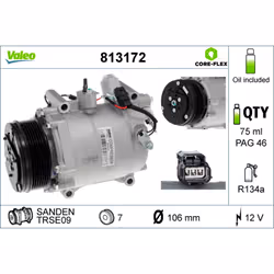 Compresseur de climatisation VALEO 813172 - Vue supplémentaire 5