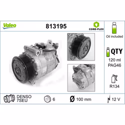 Compresseur de climatisation VALEO 813195 - Vue supplémentaire 5
