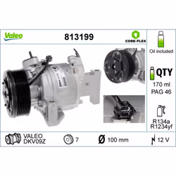 Compresseur de climatisation VALEO 813199 - Vue supplémentaire 5