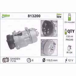 Compresseur de climatisation VALEO 813200 - Vue supplémentaire 5