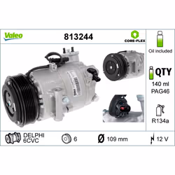 Compresseur de climatisation VALEO 813244