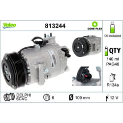 Compresseur de climatisation VALEO 813244