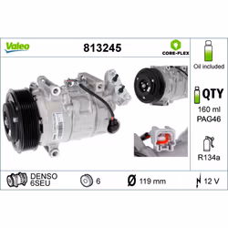 Compresseur de climatisation VALEO 813245 - Vue supplémentaire 5