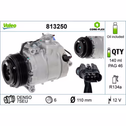 Compresseur de climatisation VALEO 813250 - Vue supplémentaire 5