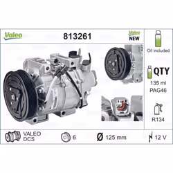 Compresseur de climatisation VALEO 813261 - Vue supplémentaire 5