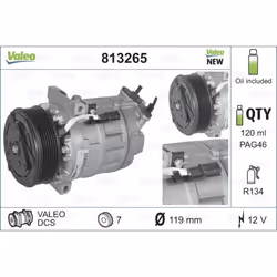 Compresseur de climatisation VALEO 813265 - Vue supplémentaire 5