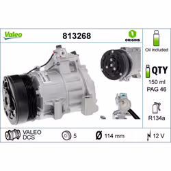 Compresseur de climatisation VALEO 813268 - Vue supplémentaire 5