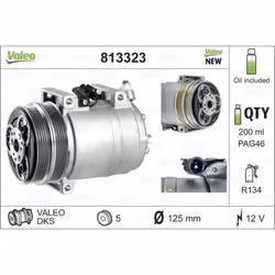 Compresseur de climatisation VALEO 813323 - Vue supplémentaire 5