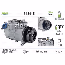 Compresseur de climatisation VALEO 813415 - Vue supplémentaire 5