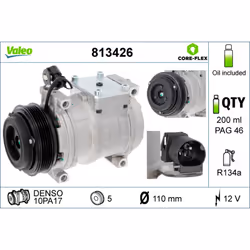 Compresseur de climatisation VALEO 813426 - Vue supplémentaire 5