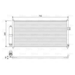 Condenseur, climatisation VALEO 814032