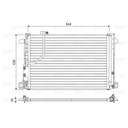Condenseur, climatisation VALEO 814044