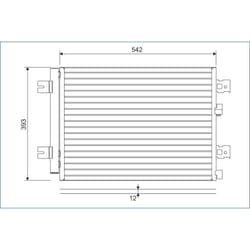 Condenseur, climatisation VALEO 814077