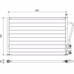 Condensateur Ford fiesta v fusion - VALEO - 814083