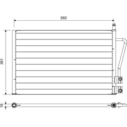 Condensateur Ford fiesta v fusion - VALEO - 814083