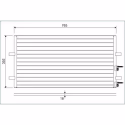 Condenseur de climatisation - VALEO - 814087 - COND FORD Transit