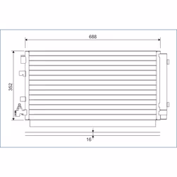Condenseur, climatisation VALEO 814094
