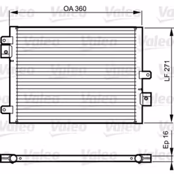 Condenseur, climatisation VALEO 814167