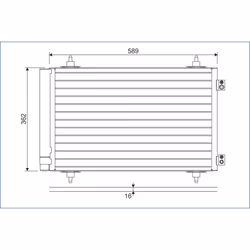 Condenseur, climatisation VALEO 814366