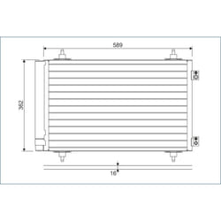 Condenseur, climatisation VALEO 814366