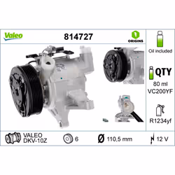 Compresseur de climatisation VALEO 814727 - Vue supplémentaire 5