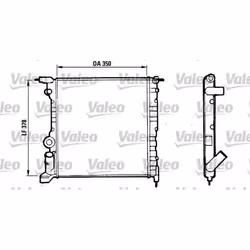 Radiateur de moteur - VALEO - 816656 - RAD MOT RENAULT Clio I & II
