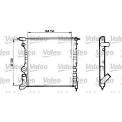 Radiateur de moteur - VALEO - 816656 - RAD MOT RENAULT Clio I & II