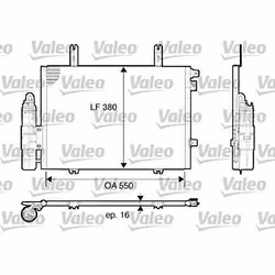Condenseur de climatisation - VALEO - 817662 - COND RENAULT Kangoo