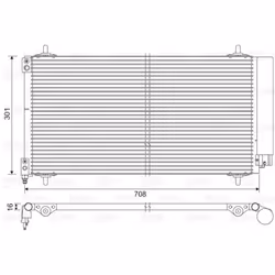 Condenseur de climatisation - VALEO - 817740 - COND PSA C5 II C6 407 607