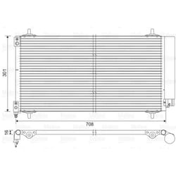 Condenseur de climatisation - VALEO - 817740 - COND PSA C5 II C6 407 607