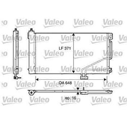 Condenseur de climatisation - VALEO - 817848 - COND MERCEDES Classe C CLK SLK