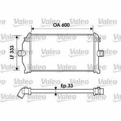 Echangeur intercooler - VALEO - 817924 - RAS RENA Laguna(98>00)1.9dCi1.9dTi