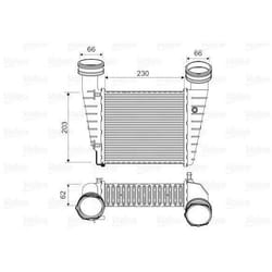 Intercooler échangeur Volkswagen passat - VALEO - 817938