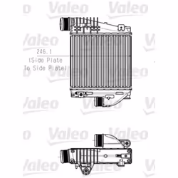 Echangeur intercooler - VALEO - 818290 - RAS PEUGEOT 308 1.6 HDI 05 2013->