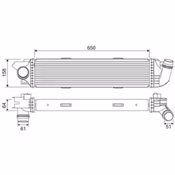 Intercooler échangeur Renault trafic III - VALEO - 818299