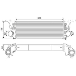Intercooler échangeur iveco daily v daily vi - VALEO - 818315