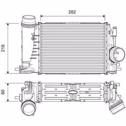 Intercooler échangeur Renault kadjar - VALEO - 818316