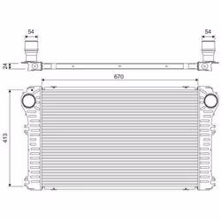Intercooler échangeur Toyota rav4 - VALEO - 818363