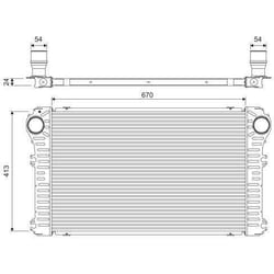 Intercooler échangeur Toyota rav4 - VALEO - 818363