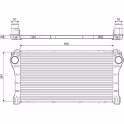 Intercooler échangeur Toyota verso avensis - VALEO - 818364