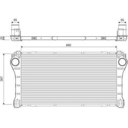 Intercooler échangeur Toyota verso avensis - VALEO - 818364