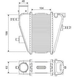 Intercooler échangeur Honda cIVic - VALEO - 818373