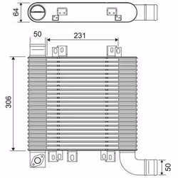 Intercooler échangeur Hyundai santa fe II - VALEO - 818398