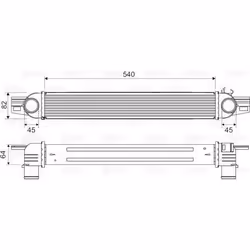 Intercooler échangeur Citroen nemo - VALEO - 818545