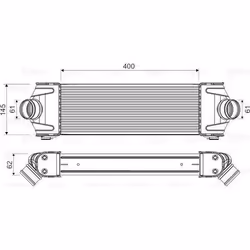 Intercooler échangeur Ford transit - VALEO - 818550